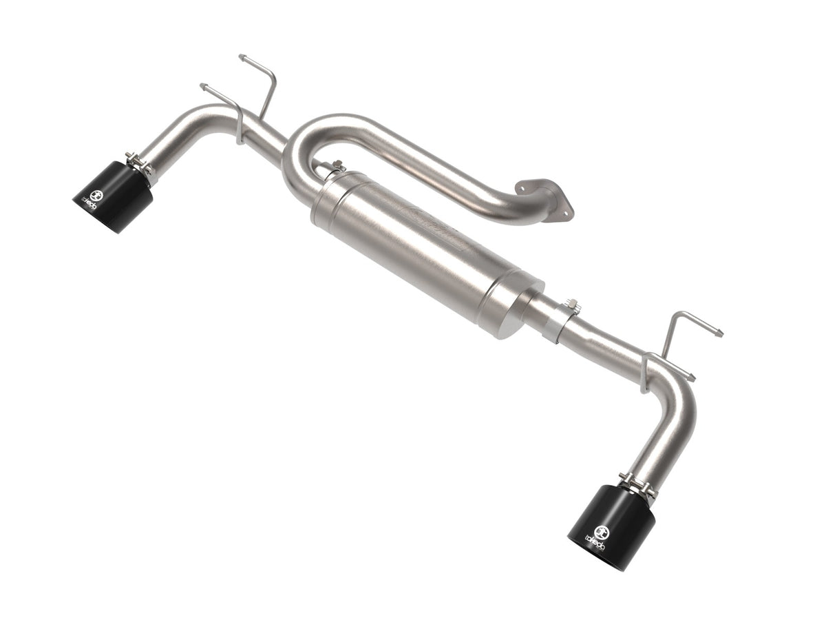 aFe Power Takeda 2-1/2 IN 304 Stainless Steel Axle-Back Exhaust System w/ Black Tip — Mazda CX-50 23-26 L4-2.5L/2.5L (t) — 49-37036-B