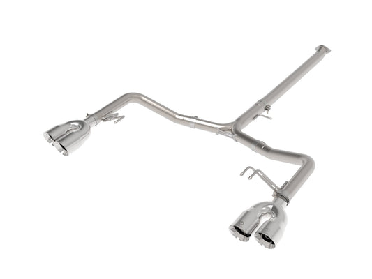 aFe Power Takeda 3 IN to 2-1/2 IN 304 Stainless Steel Axle-Back Exhaust System w/ Polished Tip — Kia K5 GT 21-24 L4-2.5L (t) — 49-37043-P