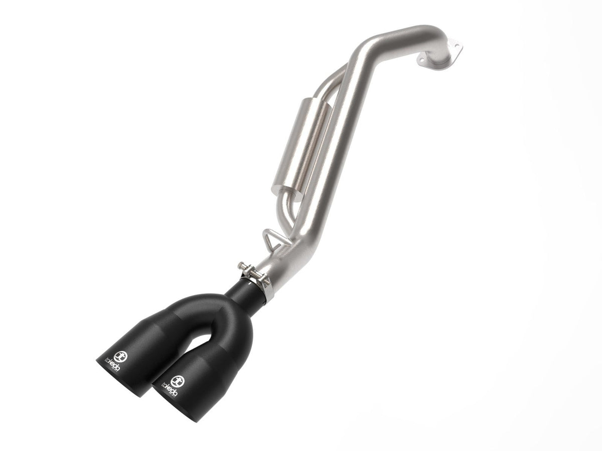 aFe Power Takeda 2-1/2 IN 304 Stainless Steel Axle-Back Exhaust System w/ Black Tips — Hyundai Kona N Line 24-25 L4-1.6L (t) FWD — 49-37046-B