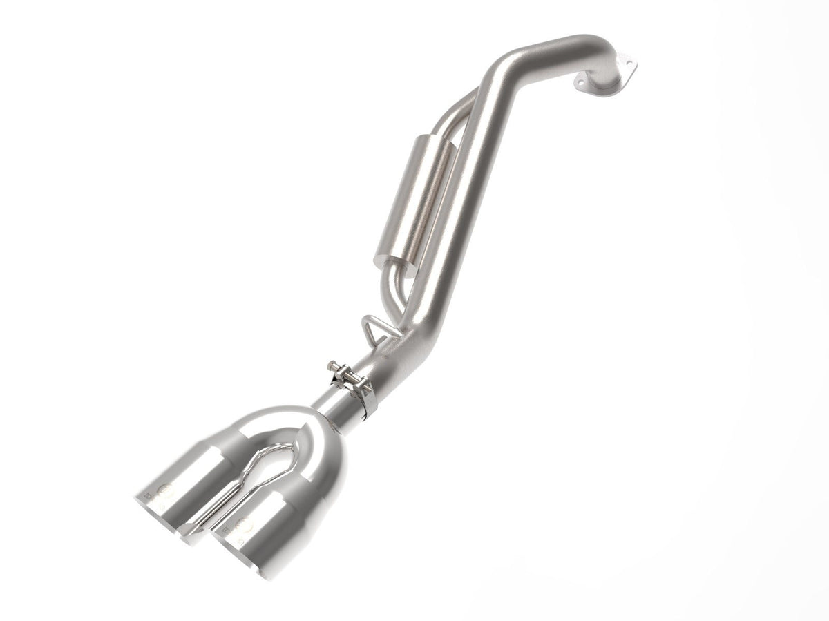 aFe Power Takeda 2-1/2 IN 304 Stainless Steel Axle-Back Exhaust System w/ Polished Tips — Hyundai Kona N Line 24-25 L4-1.6L (t) FWD — 49-37046-P