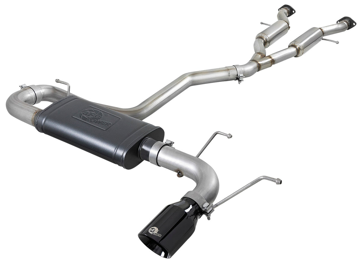 aFe Power MACH Force-Xp 2-1/2 IN to 3 IN 304 Stainless Steel Cat-Back Exhaust System — Jeep Grand Cherokee (WK2) 14-21 V6-3.6L — 49-38078-B