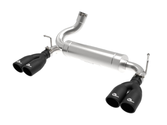 aFe Power Vulcan Series 2-1/2 IN 304 Stainless Steel Axle-Back Exhaust System — Jeep Wrangler (JK) 07-18 V6-3.6L/3.8L — 49-38086-B