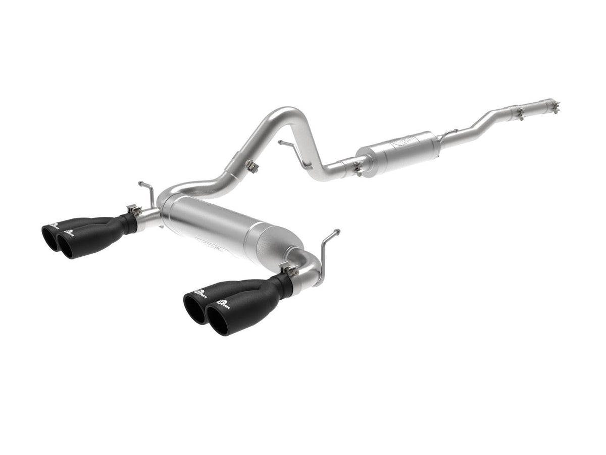 aFe Power Vulcan Series 2-1/2 IN 304 Stainless Steel Cat-Back Exhaust System — Jeep Wrangler (JK) 07-18 V6-3.6L/3.8L — 49-38087-B