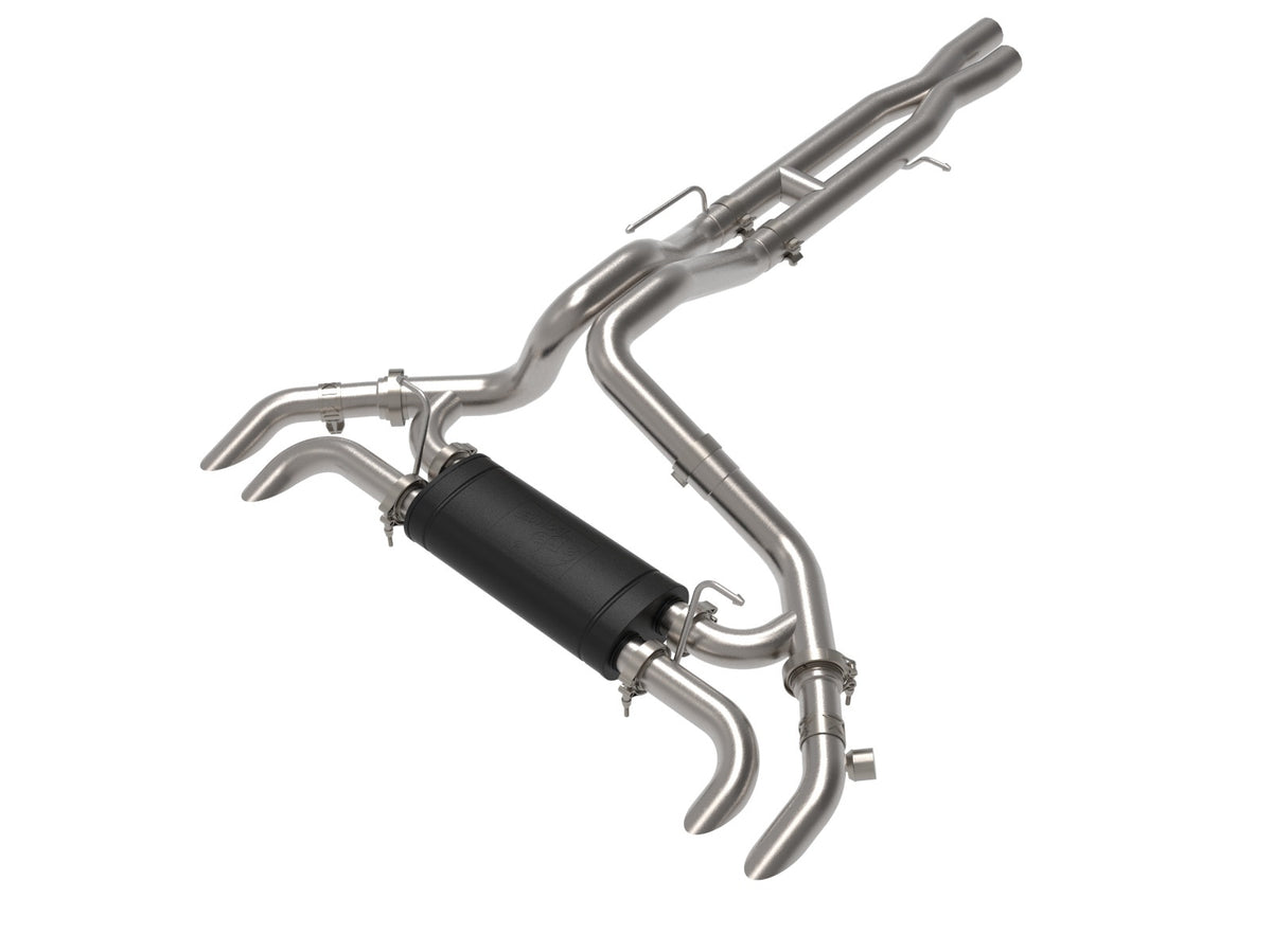 aFe Power Vulcan Series 3 IN to 2-1/2 IN 304 Stainless Steel Cat-Back Exhaust System — Jeep Wrangler 392 21-26 V8-6.4L — 49-38101