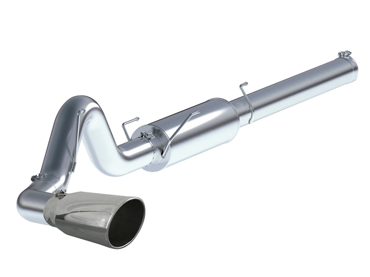 aFe Power Large Bore-HD 5 IN 409 Stainless Steel Cat-Back Exhaust System — Dodge Diesel Trucks 04.5-07 L6-5.9L (td) — 49-42012
