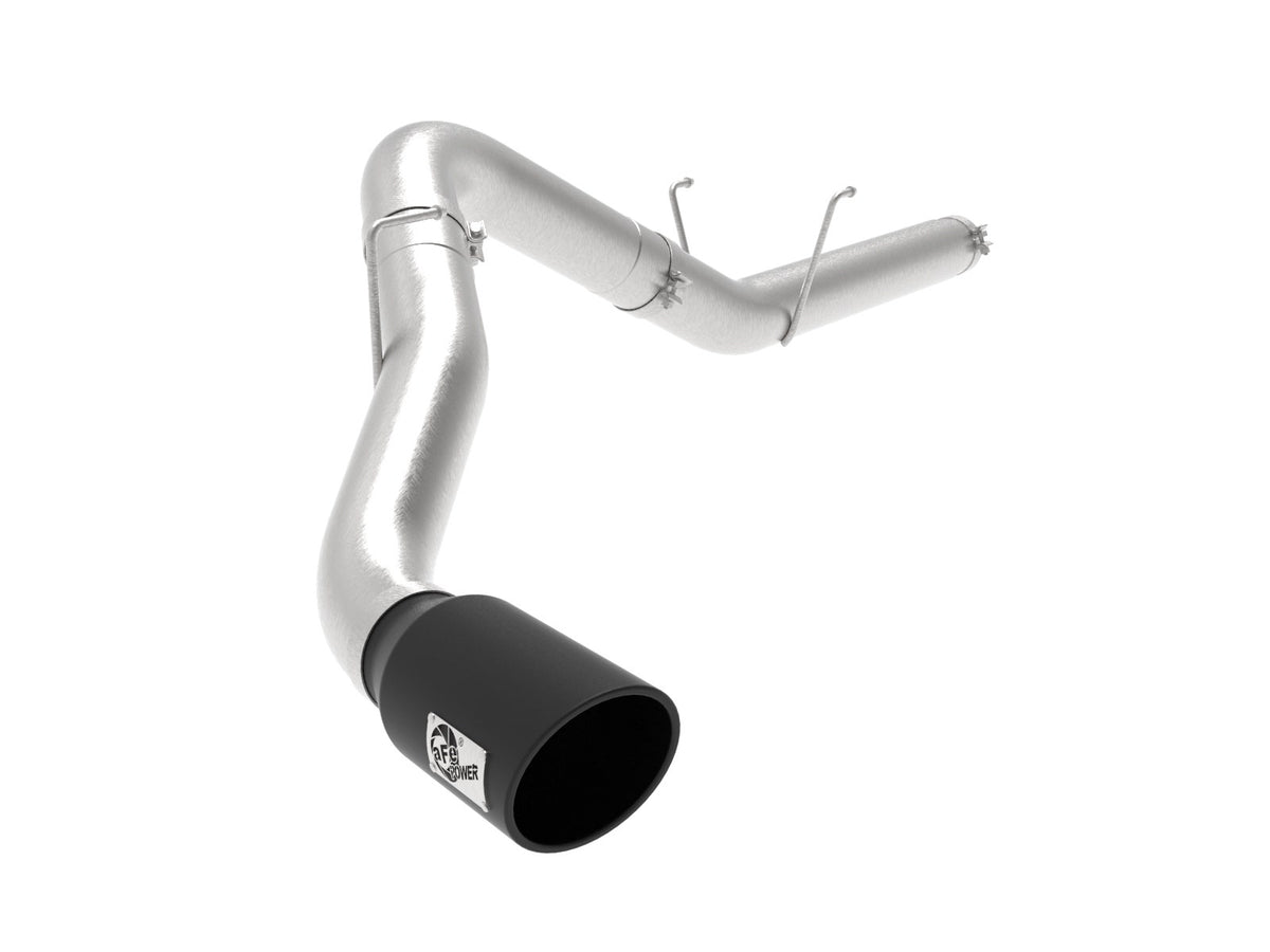 aFe Power Large Bore-HD 5 IN 409 Stainless Steel DPF-Back Exhaust System — RAM Diesel Trucks 19-26 L6-6.7L (td) — 49-42075-B
