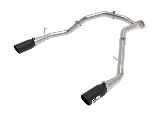 aFe Power Large Bore-HD 3 IN DPF-Back Stainless Steel Exhaust System w/ Black Tip — RAM 1500 20-23 V6-3.0L (td) — 49-42080-B