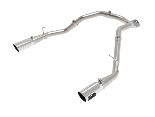 aFe Power Large Bore-HD 3 IN DPF-Back Stainless Steel Exhaust System w/ Polished Tip — RAM 1500 20-23 V6-3.0L (td) — 49-42080-P