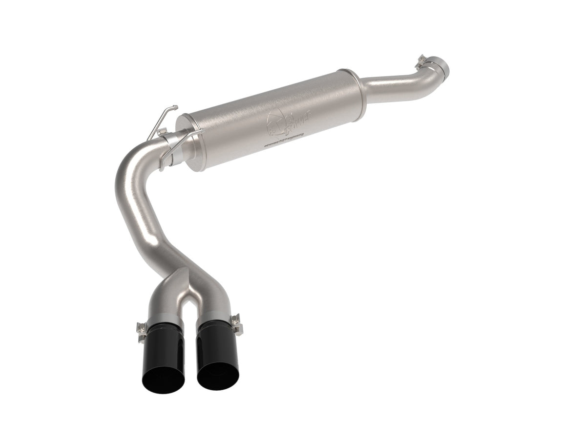 aFe Power Rebel Series 3-1/2 IN Stainless Steel Cat-Back Exhaust System w/ Black Tip — RAM Trucks 19-22 V8-6.4L HEMI — 49-42082-B