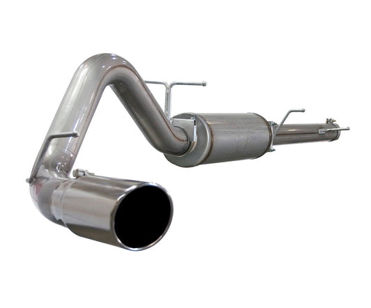 aFe Power Large Bore-HD 4 IN 409 Stainless Steel Cat-Back Exhaust System — Ford Excursion 03-05 V8-6.0L (td) — 49-43009