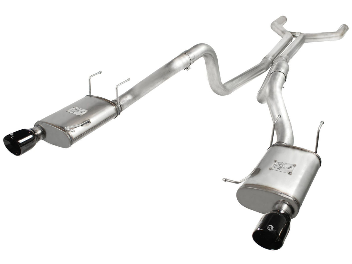 aFe Power MACH Force-Xp 3 IN 409 Stainless Steel Cat-Back Exhaust System — Ford Mustang GT 11-14 V8-5.0L — 49-43049-B