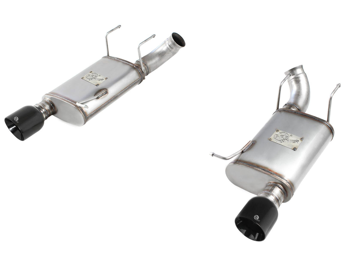 aFe Power MACH Force-Xp 3 IN 409 Stainless Steel Axle-Back Exhaust System — Ford Mustang GT 11-14 V8-5.0L — 49-43052-B