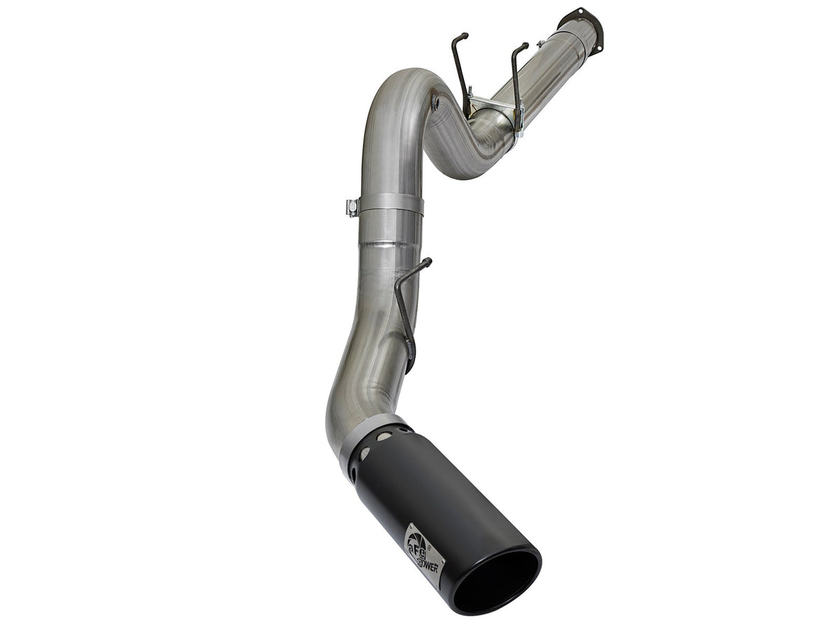 aFe Power Large Bore-HD 5 IN 409 Stainless Steel DPF-Back Exhaust System — Ford Diesel Trucks 17-26 V8-6.7L (td) — 49-43090-B