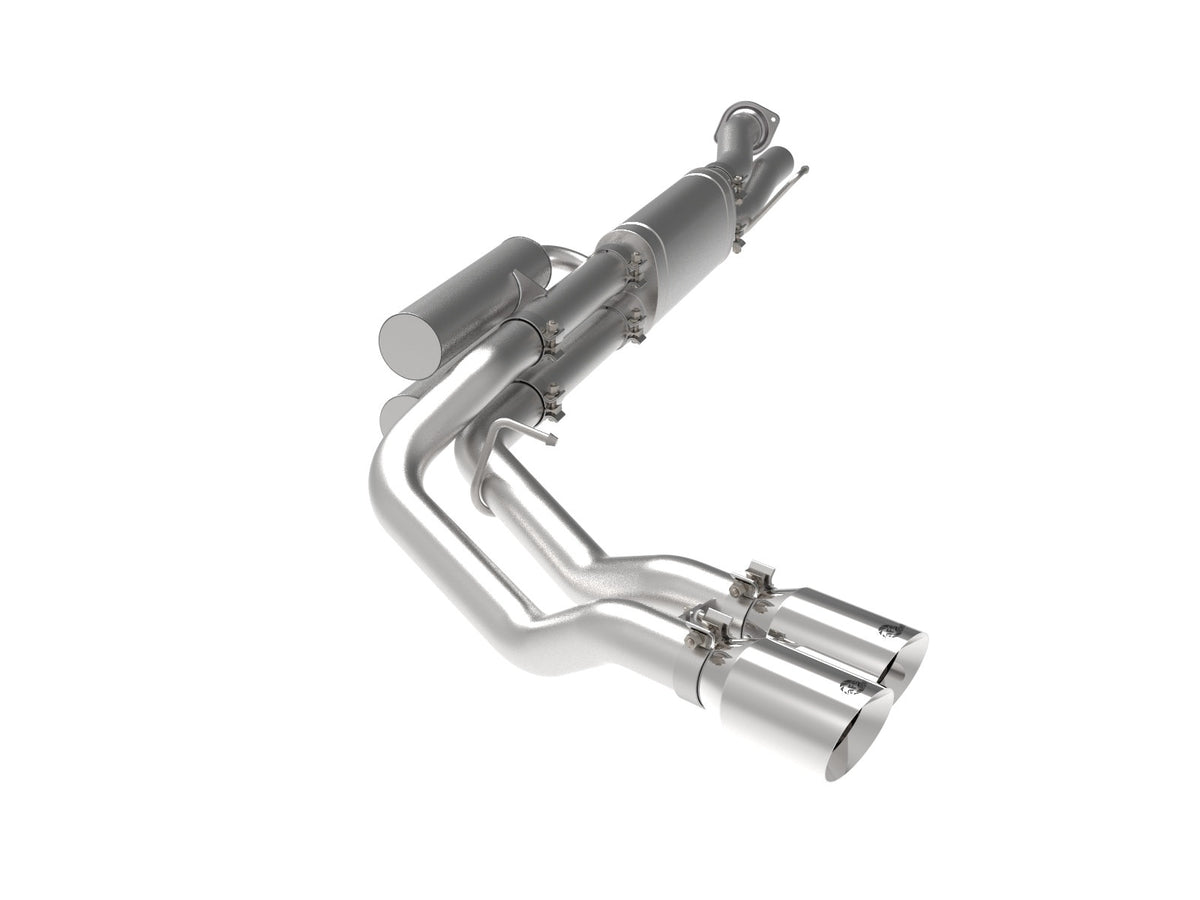 aFe Power Rebel Series 3 IN 409 Stainless Steel Cat-Back Exhaust System — Ford F-250/F-350 17-26 V8-6.2/6.8/7.3L — 49-43117-P