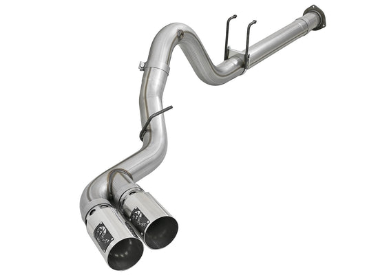 aFe Power Rebel XD Series 4 IN 409 Stainless Steel DPF-Back Exhaust System — Ford Diesel Trucks 11-14 V8-6.7L (td) — 49-43121-P