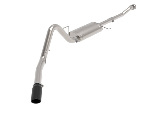 aFe Power Apollo GT Series 3 IN to 3-1/2 IN 409 Stainless Steel Cat-Back Exhaust System w/ Black Tip — Ford F-150 21-26 V6-2.7L (tt)/3.5L (tt)/V8-5.0L — 49-43125-B