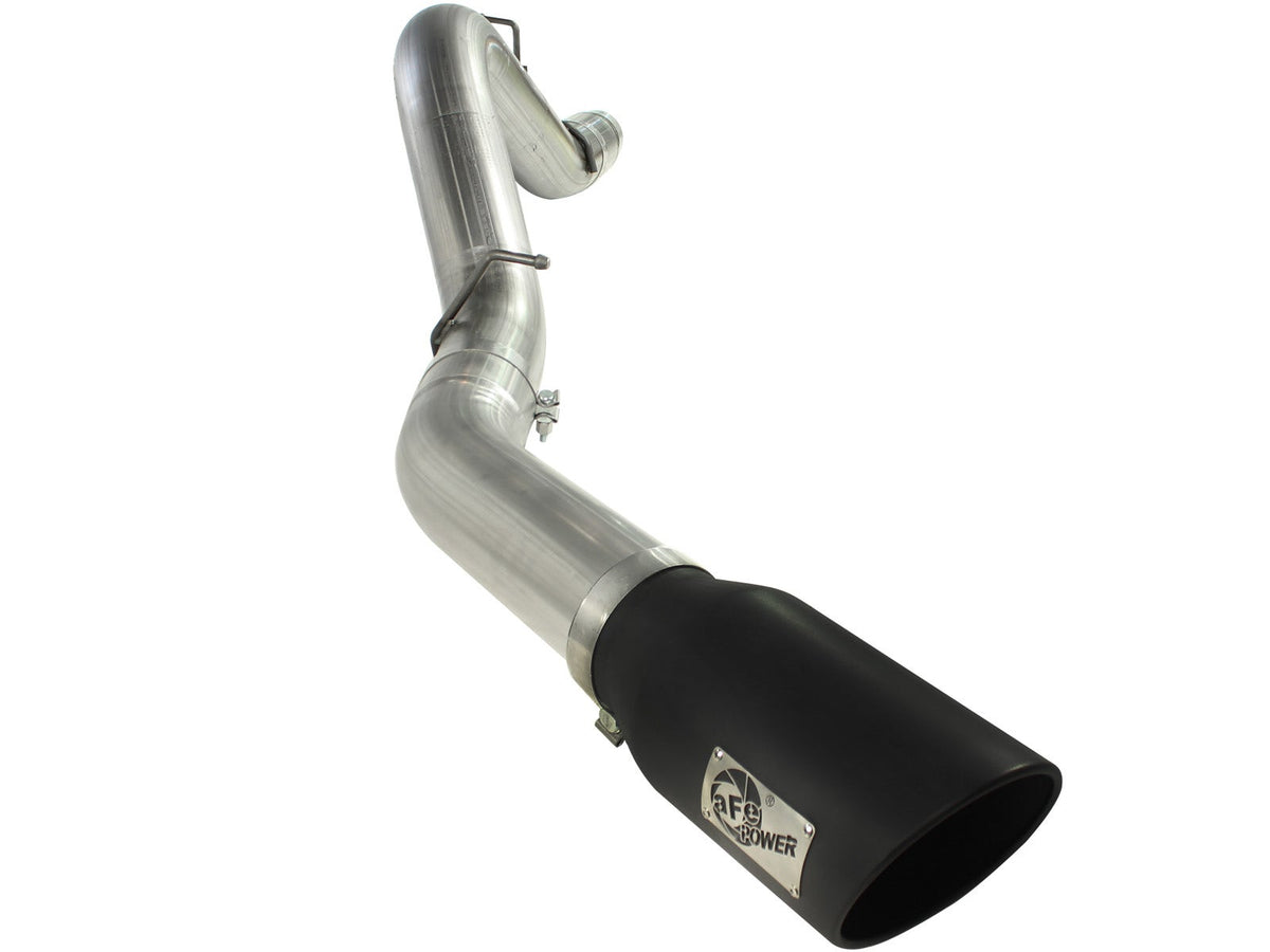 aFe Power Large Bore-HD 5 IN 409 Stainless Steel DPF-Back Exhaust System — GM Diesel Trucks 11-16 V8-6.6L (td) LML — 49-44041-B