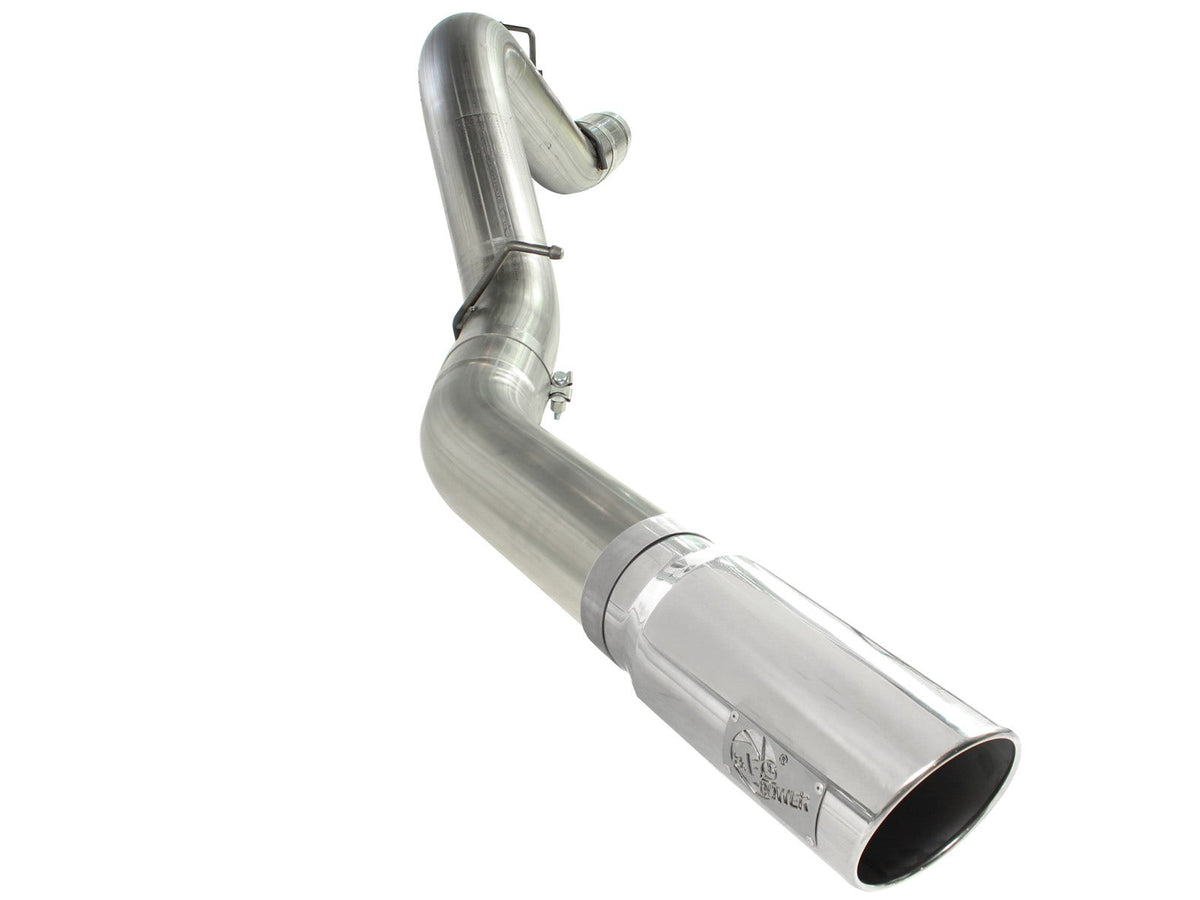 aFe Power Large Bore-HD 5 IN 409 Stainless Steel DPF-Back Exhaust System — GM Diesel Trucks 11-16 V8-6.6L (td) LML — 49-44041-P