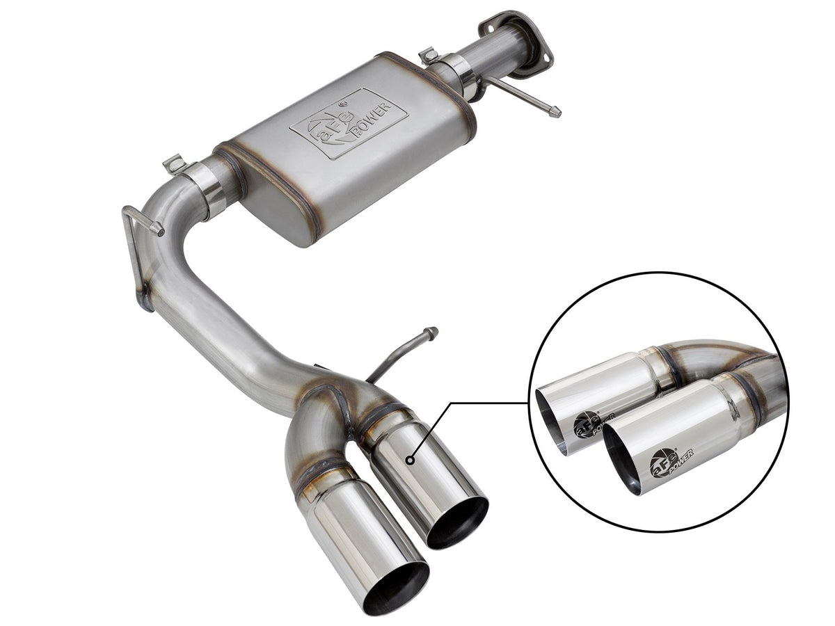 aFe Power Rebel Series 3 IN 409 Stainless Steel Cat-Back Exhaust System — GM Colorado/Canyon 15-22 L4-2.5L/15-16 V6-3.6L — 49-44061-P