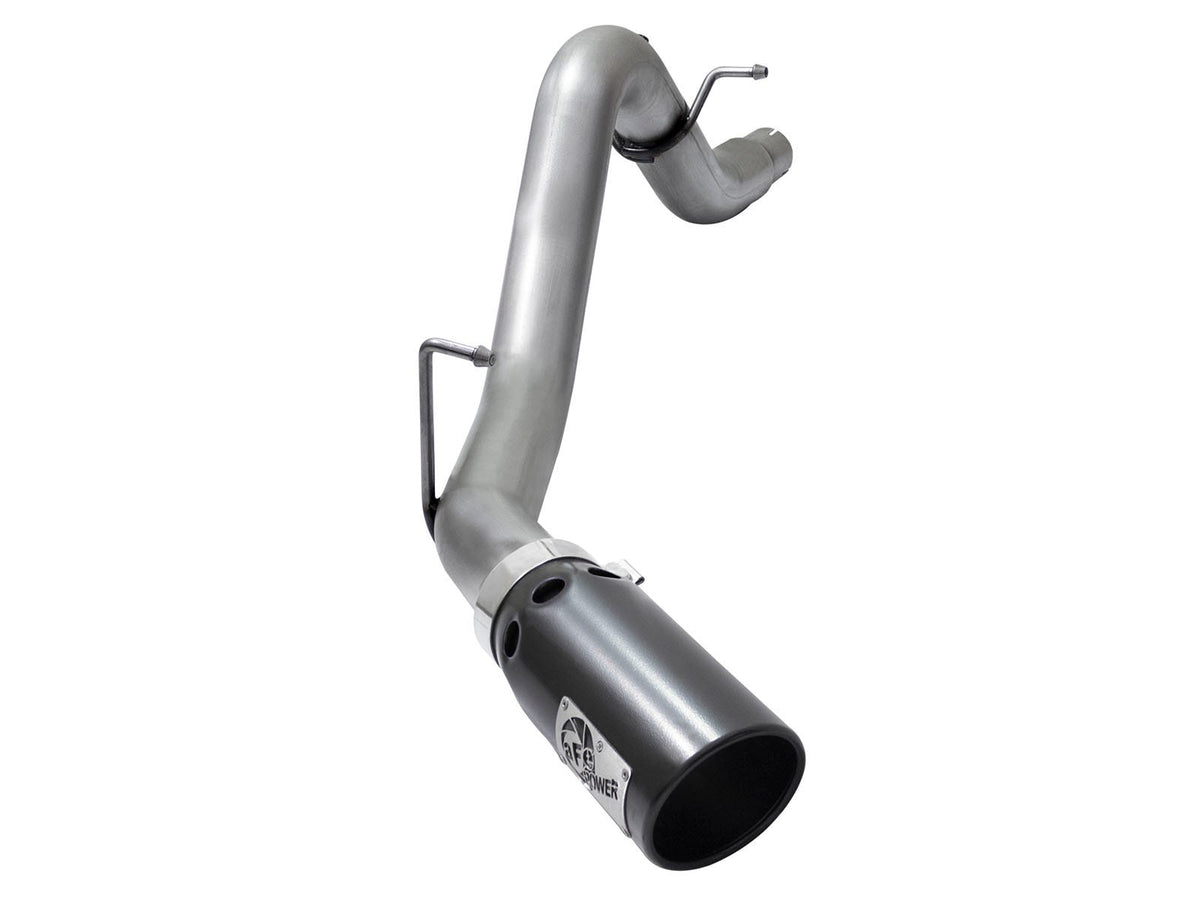 aFe Power Large Bore-HD 3-1/2 IN 409 Stainless Steel DPF-Back Exhaust System w/ Black Tip — GM Colorado/Canyon 16-22 L4-2.8L (td) LWN — 49-44064-B