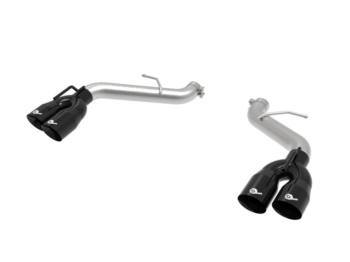 aFe Power MACH Force-Xp 3 IN 409 Stainless Steel Axle-Back Exhaust System w/o Muffler — Chevrolet Camaro SS 16-24 V8-6.2L — 49-44119NM-B