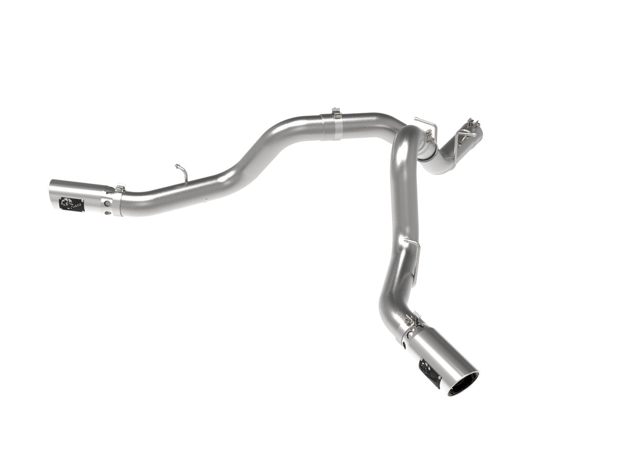 aFe Power Large Bore-HD 4 IN 409 Stainless Steel DPF-Back Exhaust System — GM Diesel Trucks 20-26 V8-6.6L (td) L5P — 49-44126-P