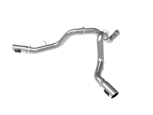 aFe Power Large Bore-HD 4 IN 409 Stainless Steel DPF-Back Exhaust System — GM Diesel Trucks 20-26 V8-6.6L (td) L5P — 49-44126-P