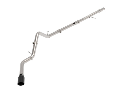 aFe Power Large Bore-HD 3 IN 409 Stainless Steel DPF-Back Exhaust System — GM Trucks 20-22 L6-3.0L (td) LM2 — 49-44128-B