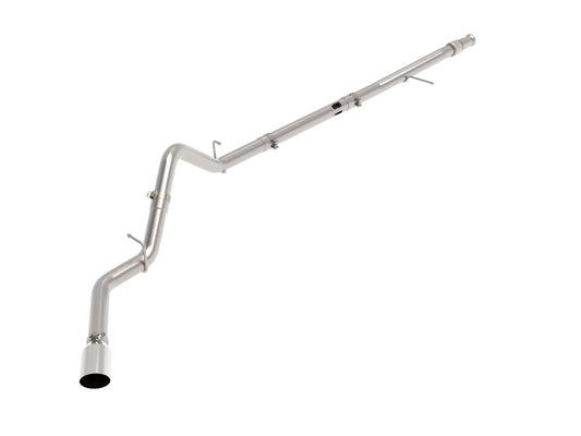 aFe Power Large Bore-HD 3 IN 409 Stainless Steel DPF-Back Exhaust System — GM Trucks 20-22 L6-3.0L (td) LM2 — 49-44128-P
