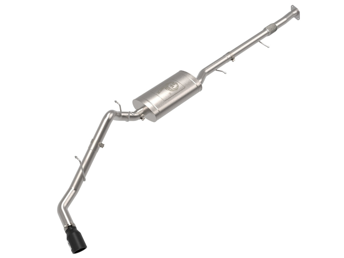 aFe Power Apollo GT Series 3 IN 409 Stainless Steel Cat-Back Exhaust System w/ Black Tip — GM Colorado/Canyon 23-26 L4-2.7L (t) — 49-44141-B