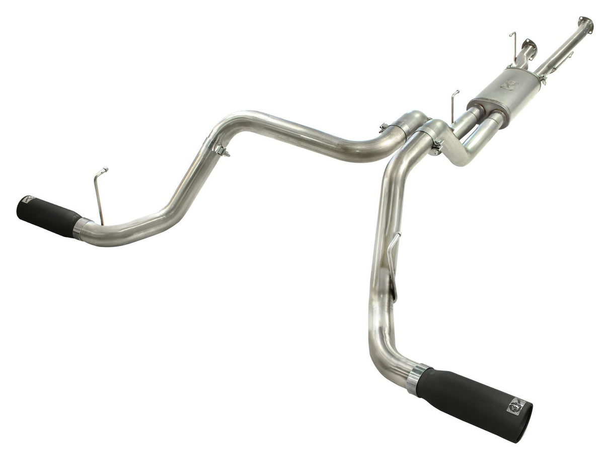 aFe Power MACH Force-Xp 2-1/2 IN to 3 IN 409 Stainless Steel Cat-Back Exhaust System — Toyota Tundra 10-21 V8-5.7L — 49-46014-B