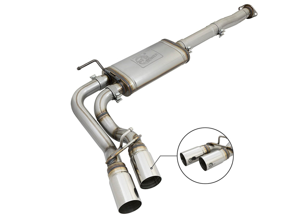 aFe Power Rebel Series 3 IN 409 Stainless Steel Cat-Back Exhaust System — Toyota Tacoma 05-15 V6-4.0L — 49-46033-P