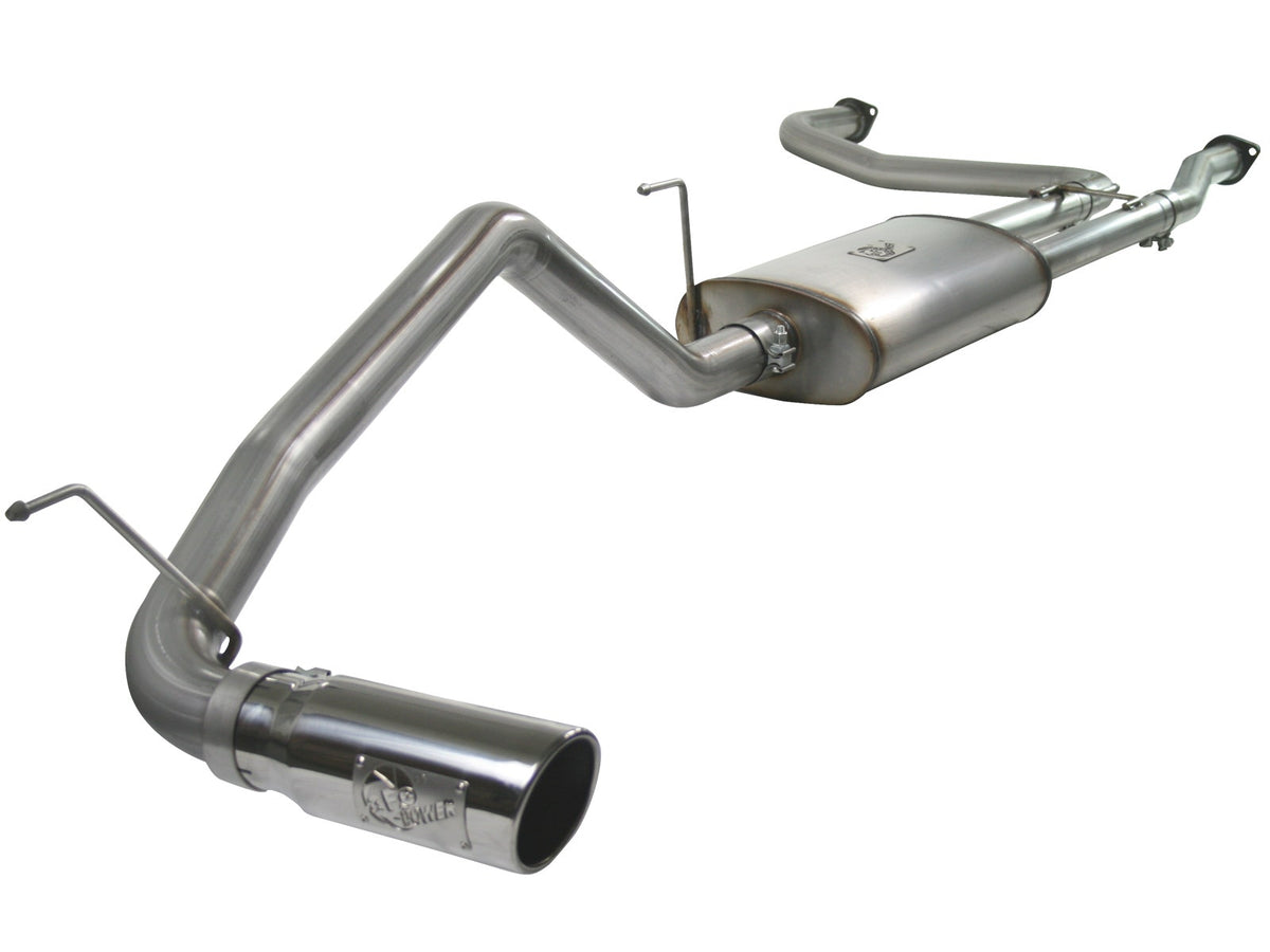 aFe Power MACH Force-Xp 2-1/2 IN to 3 IN 409 Stainless Steel Cat-Back Exhaust System — Nissan Titan 04-15 V8-5.6L — 49-46102-P
