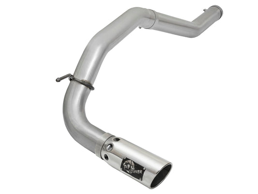 aFe Power Large Bore-HD 4 IN DPF-Back Stainless Steel Exhaust System w/ Polished Tip — Nissan Titan XD 16-19 V8-5.0L (td) — 49-46113-P