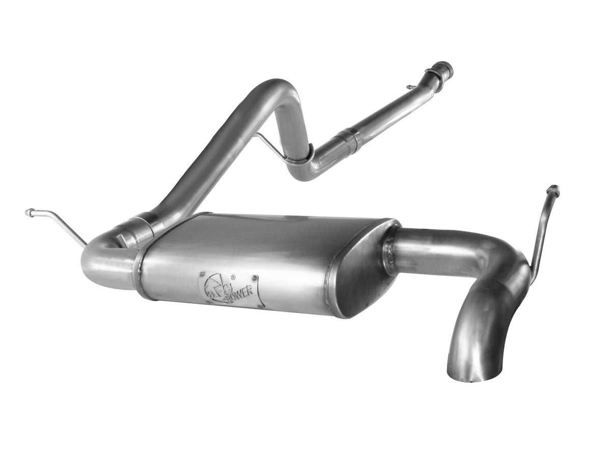 aFe Power MACH Force-Xp 2-1/2 IN 409 Stainless Steel Cat-Back Hi-Tuck Exhaust System — Jeep Wrangler (JK) 12-18 V6-3.6L — 49-46214