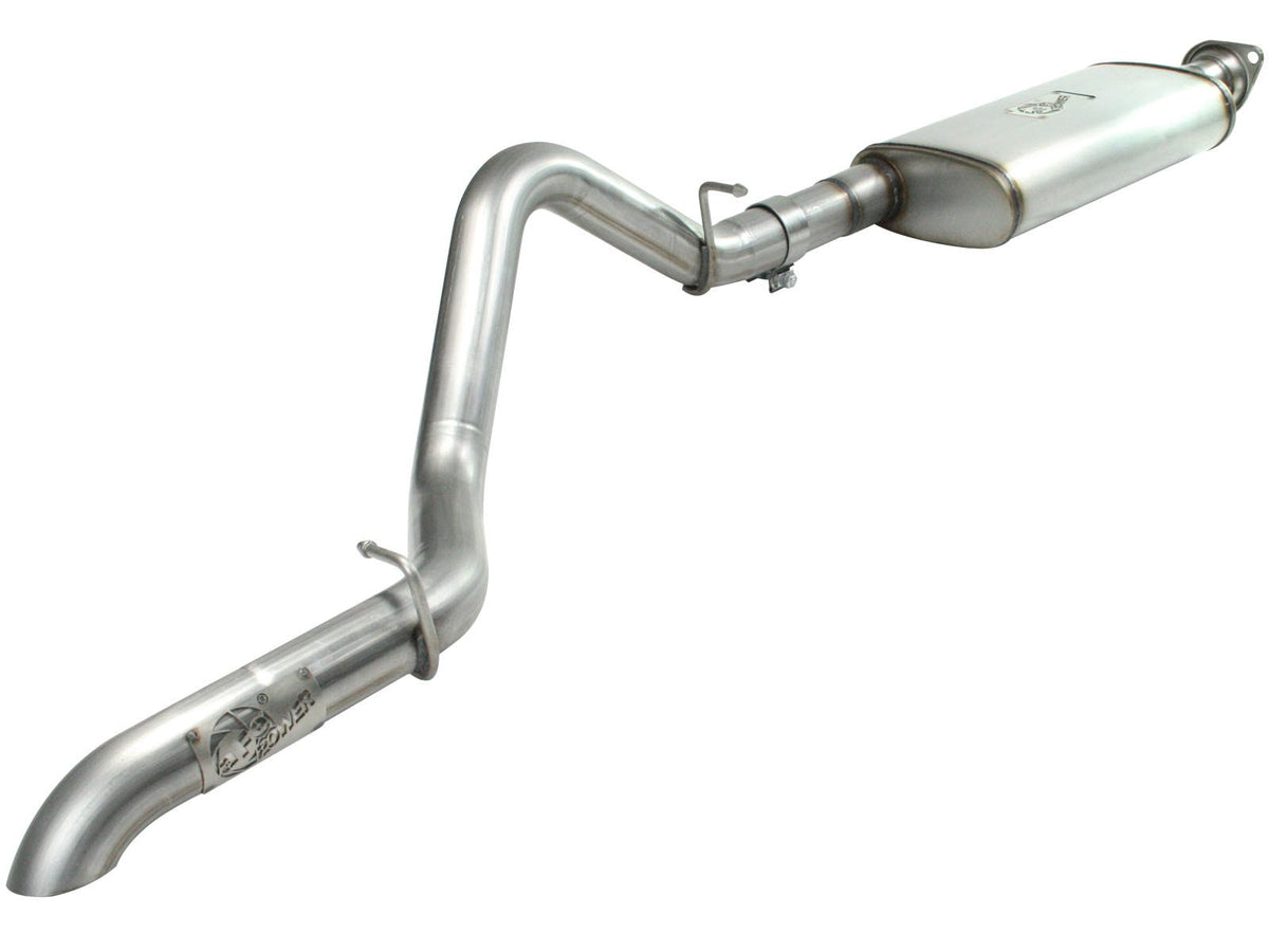 aFe Power MACH Force-Xp 2-1/2 IN 409 Stainless Steel Cat-Back Hi-Tuck Exhaust System — Jeep Wrangler (TJ) 04-06 L6-4.0L — 49-46229