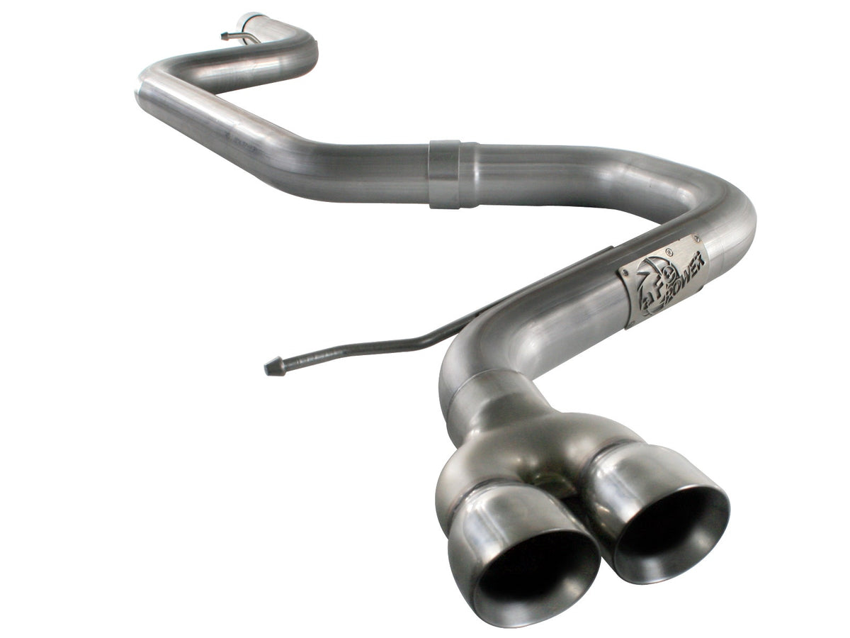 aFe Power Large Bore-HD 2-1/2 IN 409 Stainless Steel Cat-Back Exhaust System — Volkswagen Golf TDI 11-14 L4-2.0L — 49-46402