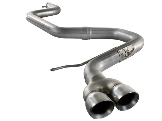 aFe Power Large Bore-HD 2-1/2 IN 409 Stainless Steel Cat-Back Exhaust System — Volkswagen Golf TDI 11-14 L4-2.0L — 49-46402