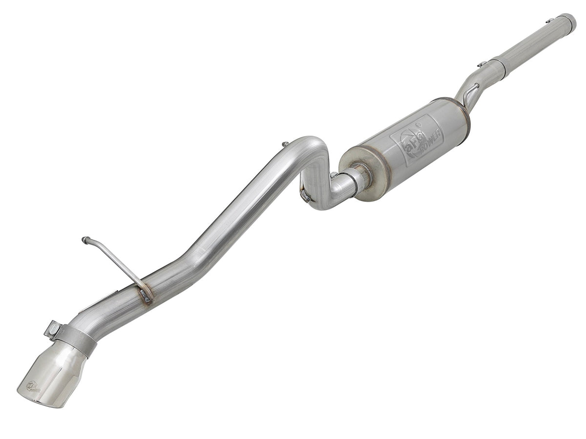 aFe Power MACH Force-Xp 2-1/2 IN 409 Stainless Steel Cat-Back Hi-Tuck Exhaust Polished Tip — Jeep Wrangler (JK) 07-18 V6-3.6L/3.8L — 49-48057-P