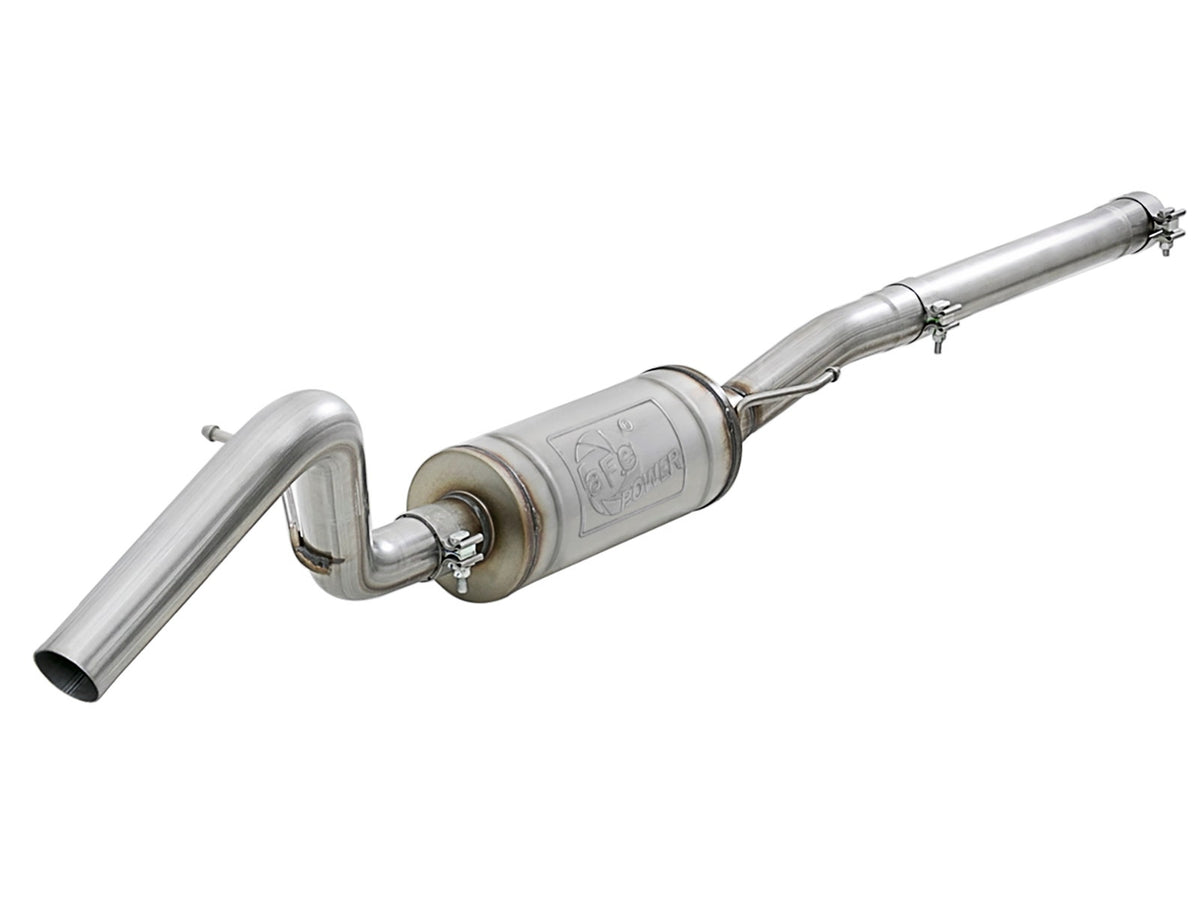 aFe Power MACH Force-Xp 2-1/2 IN 409 Stainless Steel Front Muffler Assembly — Jeep Wrangler (JK) 07-18 V6-3.6L/3.8L — 49-48063