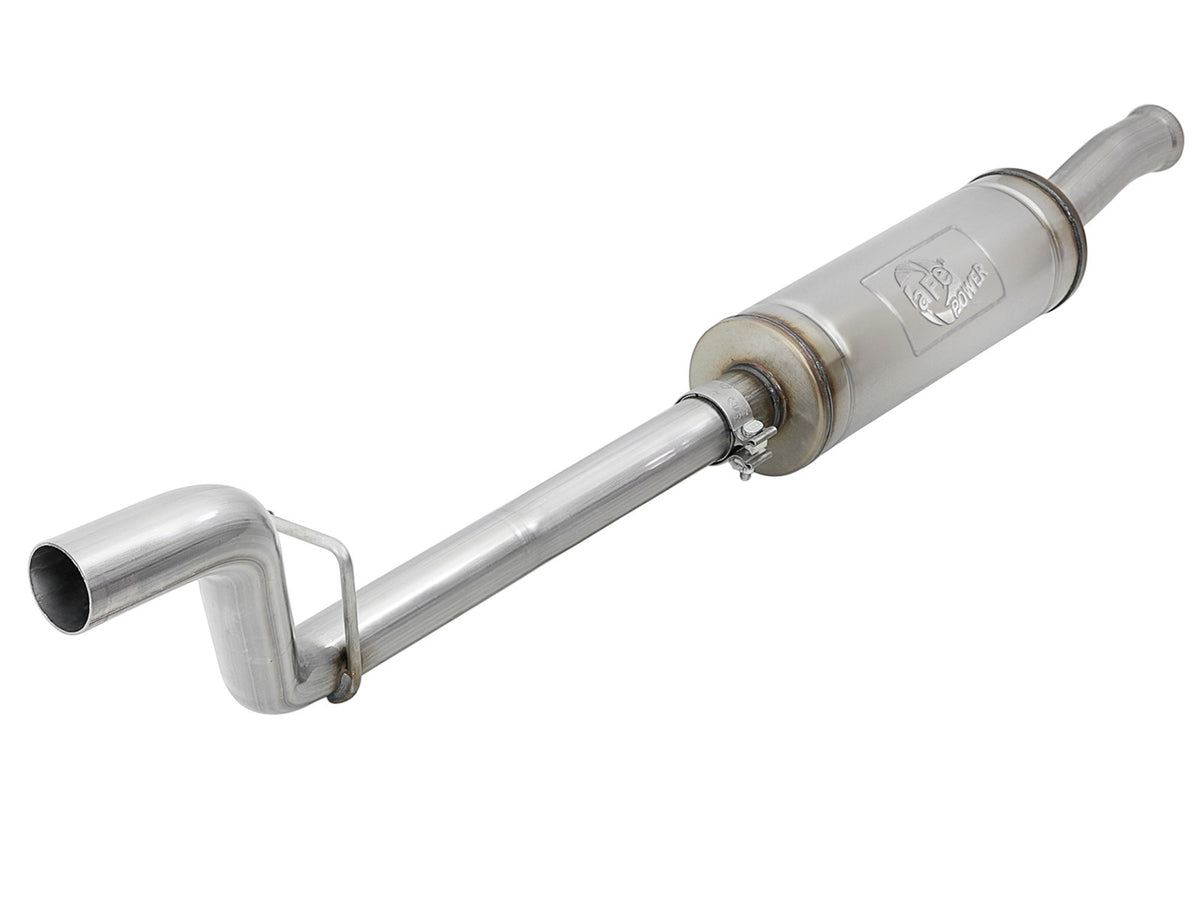 aFe Power MACH Force-Xp 2-1/2 IN 409 Stainless Steel Front Muffler Assembly Exhaust System — Jeep Wrangler (JL) 18-26 V6-3.6L — 49-48064