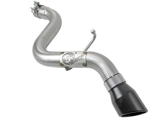 aFe Power MACH Force-Xp 409 Stainless Steel Axle-Back Hi-Tuck Exhaust System w/ Black Tip — Jeep Wrangler (JL) 18-26 L4-2.0L (t)/V6-3.6L — 49-48070-1B
