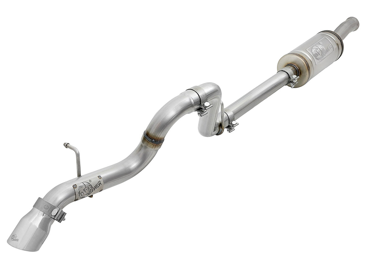 aFe Power MACH Force-Xp 2-1/2 IN 409 Stainless Steel Axle-Back Hi-Tuck Exhaust w/ Polished Tips — Jeep Wrangler (JL) 18-26 V6-3.6L — 49-48075-P