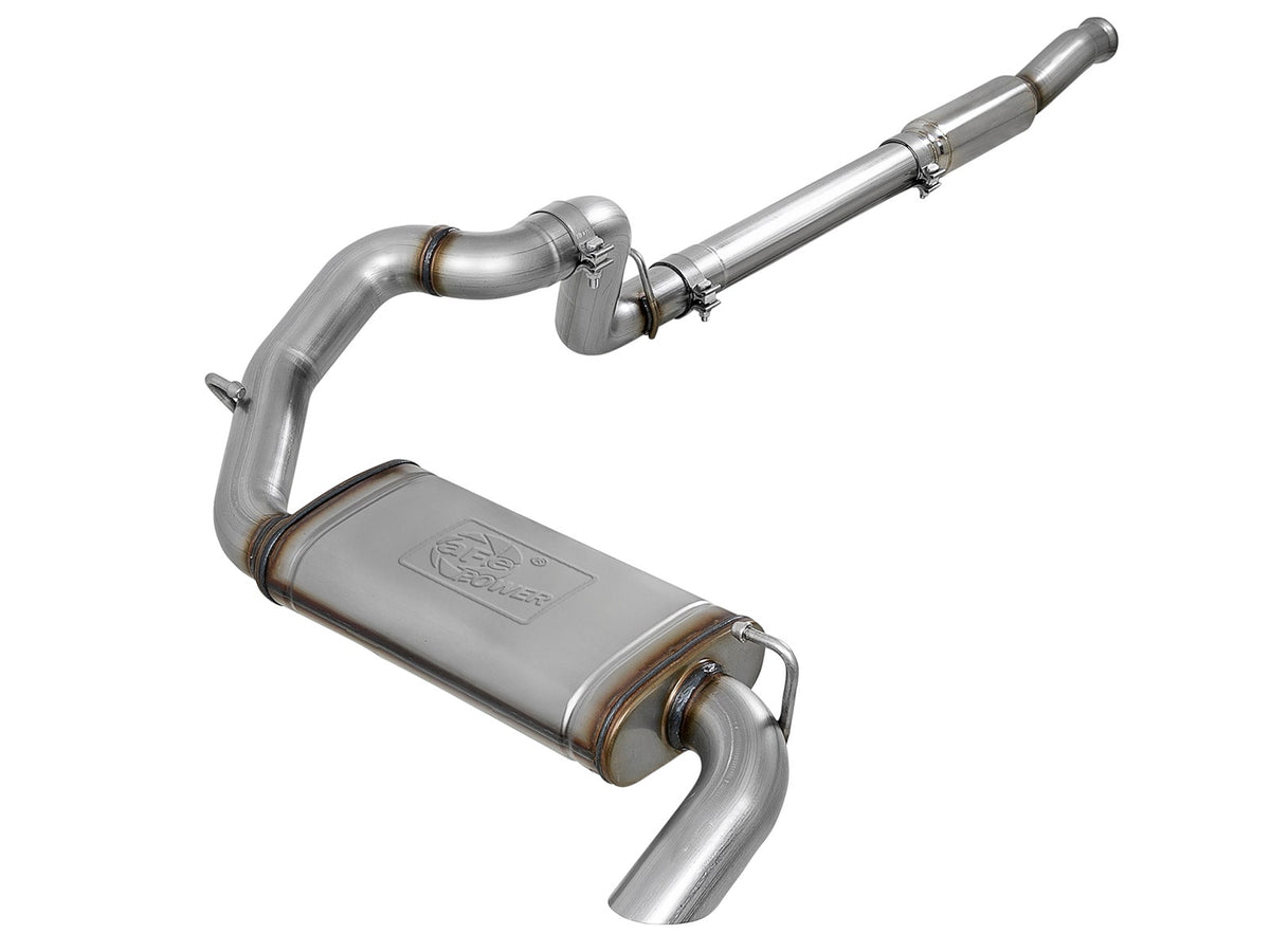 aFe Power MACH Force-Xp 3 IN 409 Stainless Steel Cat-Back Hi-Tuck Exhaust System — Jeep Wrangler (JL) 18-26 L4-2.0L (t) — 49-48079
