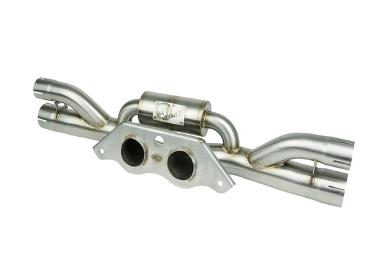 aFe Power MACH Force-Xp 304 Stainless Steel Secondary Muffler Delete Pipe — Porsche 911 GT3 14-19 H6-3.8L/4.0L — 49C36434
