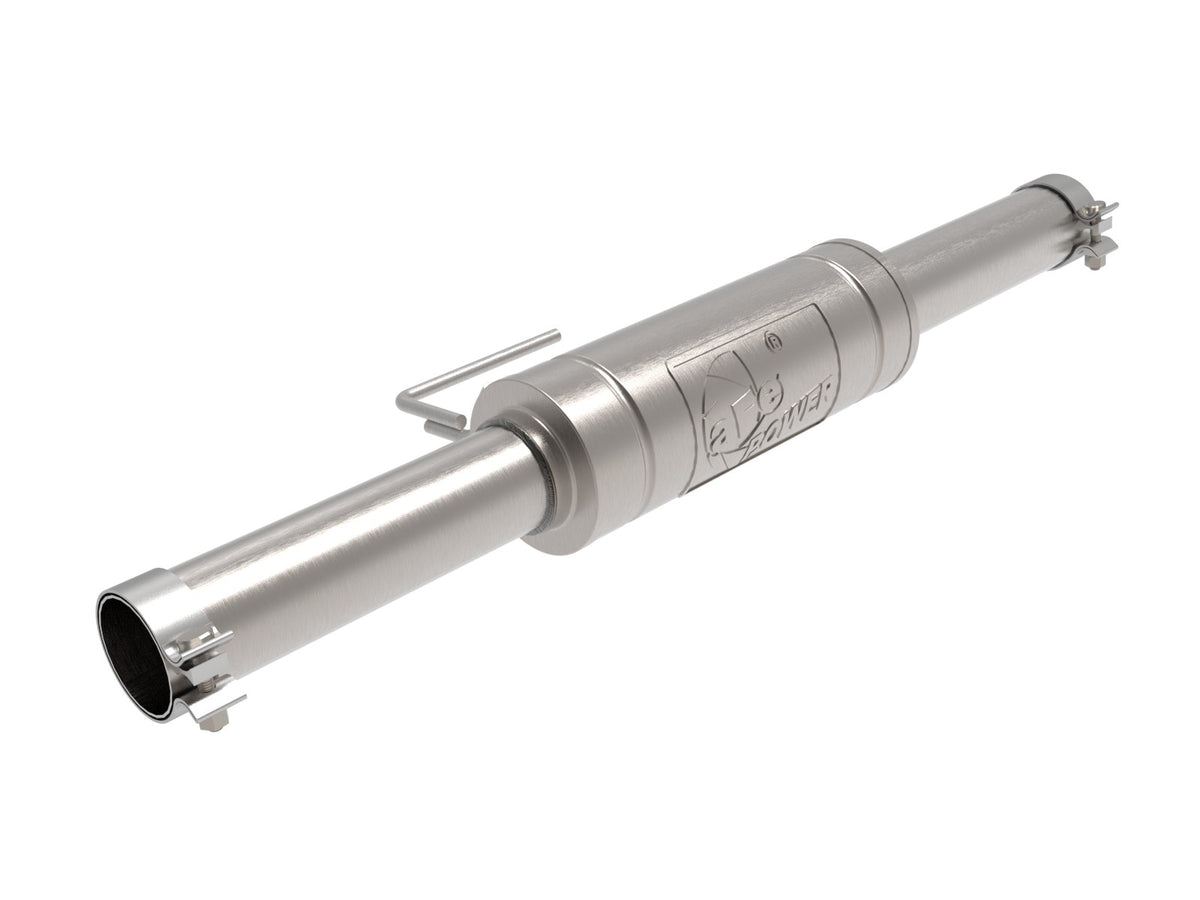 aFe Power Vulcan Series 3 IN 304 Stainless Steel Muffler Upgrade Pipe — 49C38097