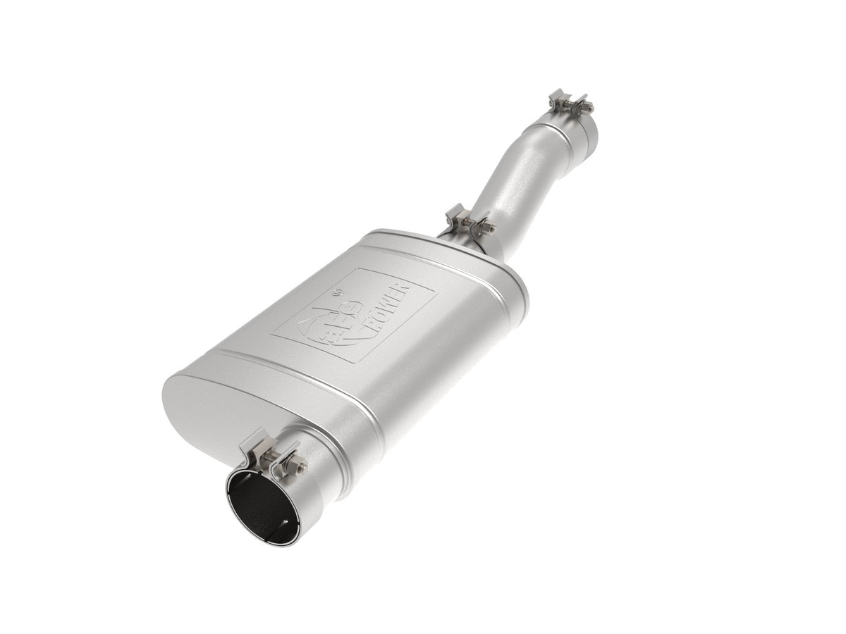 aFe Power Apollo GT Series 3 IN 409 Stainless Steel Muffler Upgrade — GM Silverado/Sierra 1500 19-26 V8-5.3L — 49C44121