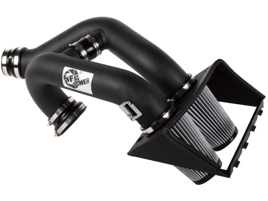 aFe Power Rapid Induction Dual 3-1/2 IN Cold Air Intake System w/ Pro DRY S Filter — Ford F-150 2011 V6-3.5L (tt) — 51-12182