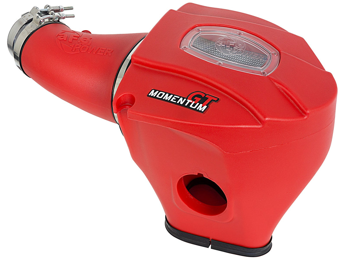aFe Power Momentum GT Red Edition Cold Air Intake System w/ Pro DRY S Filter — Dodge Challenger/Charger/Chrysler 300 SRT8/SRT 11-23 V8-6.4L HEMI — 51-72203-R