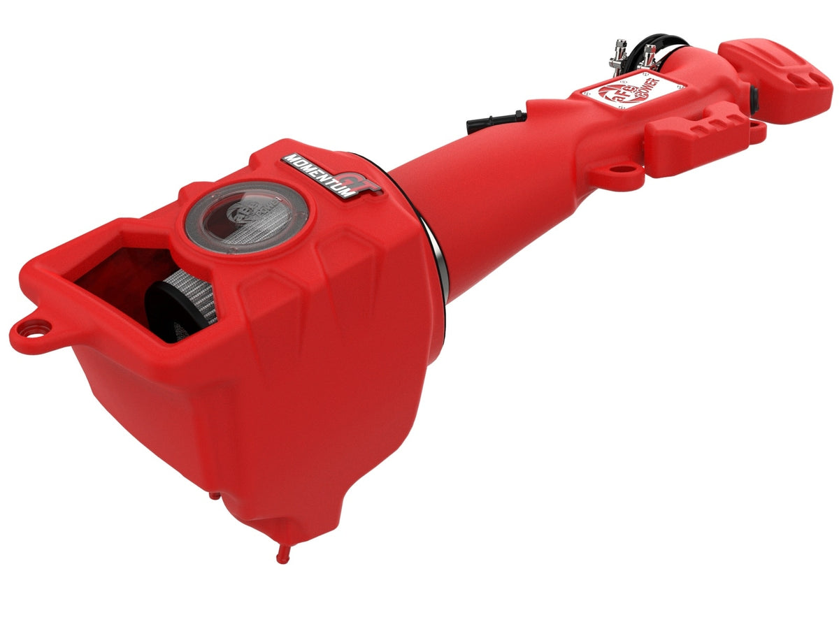 aFe Power Momentum GT Red Edition Cold Air Intake System w/ Pro DRY S Filter — Jeep Wrangler (JL)/Gladiator (JT) 18-26 V6-3.6L — 51-76217-R